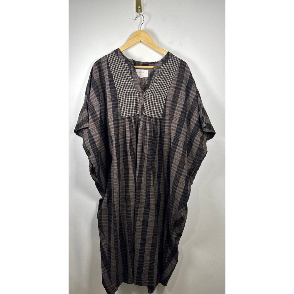 Amente Pullover Cotton Linen Blend Oversized Midi Dress XS/S - Picture 2 of 9